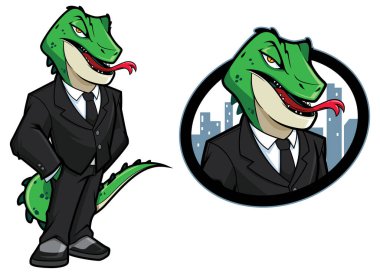 Sürüngen Karakteri Maskotu