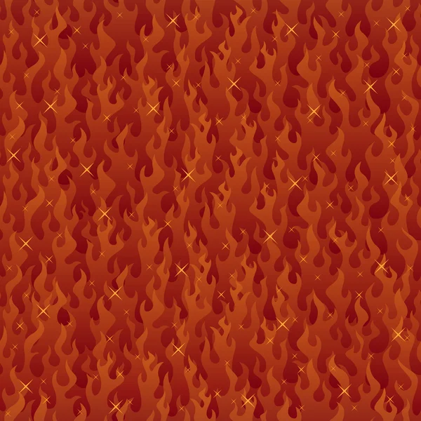 Fondo de fuego sin costura — Vector de stock