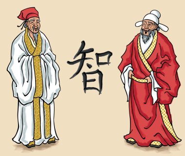 Chinese Elders clipart