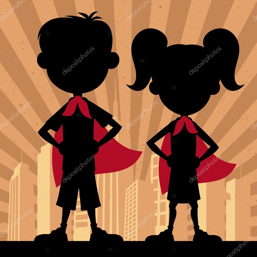 Super Kids 2 Stock Vector by ©Malchev 59752377