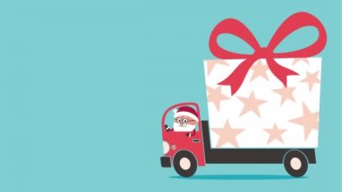 Santa getirerek hediye