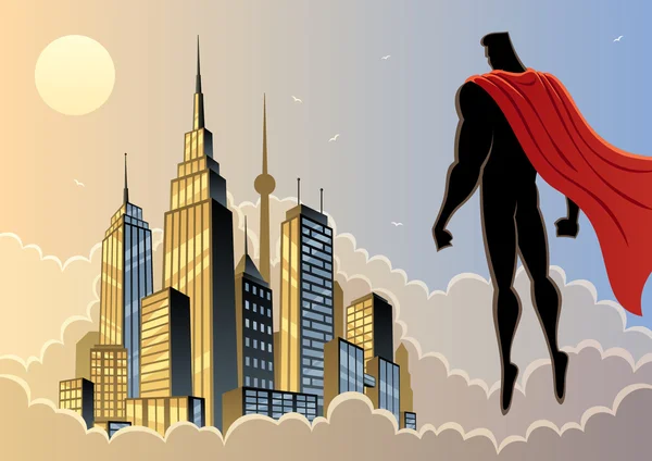 Super-héros montre 5 — Image vectorielle