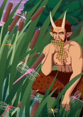 Greek God Pan vector Greek God Pan vector