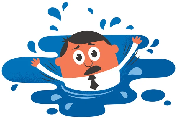 Drowning — Stock Vector