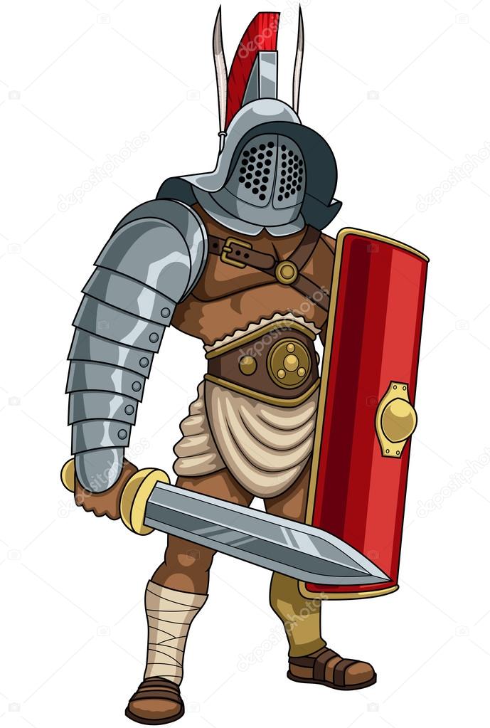 Roman Gladiator Murmillo Stock Vector by ©Malchev 88304662