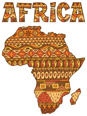 Afrika harita desen