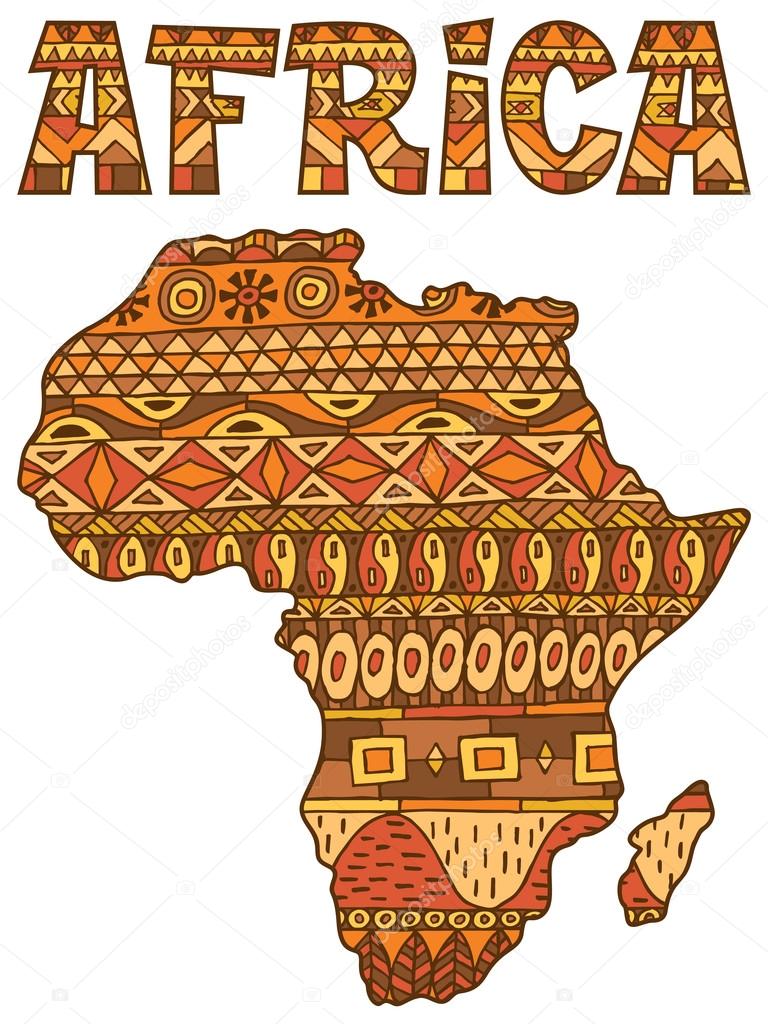 Africa Map Pattern