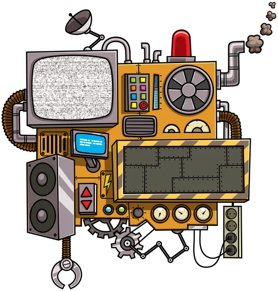 Máquina de dibujos animados ficticia — Vector de stock