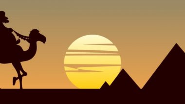 Mısır piramitleri animasyon