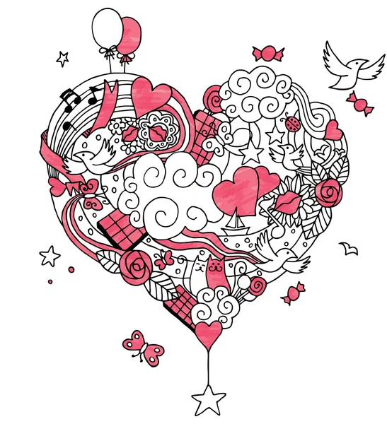 Doodle Love 2 — Image vectorielle