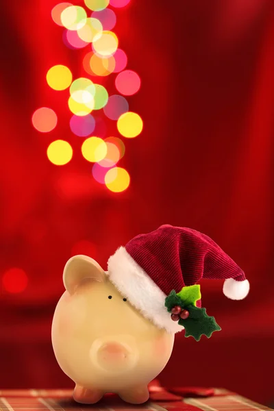 Noel kumbara Noel şenlikli bokeh arka plan ile