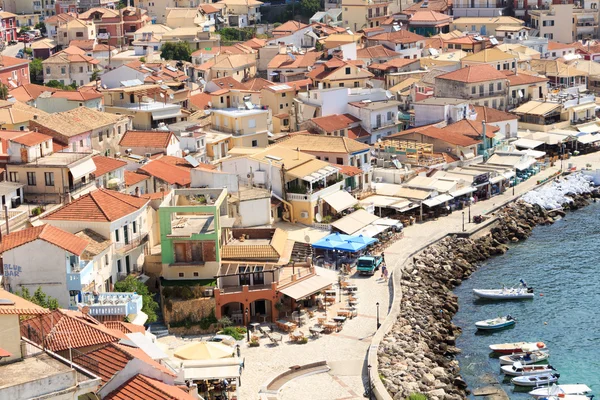 Parga Yunanistan'ın güzel kıyı kenti — Stok fotoğraf