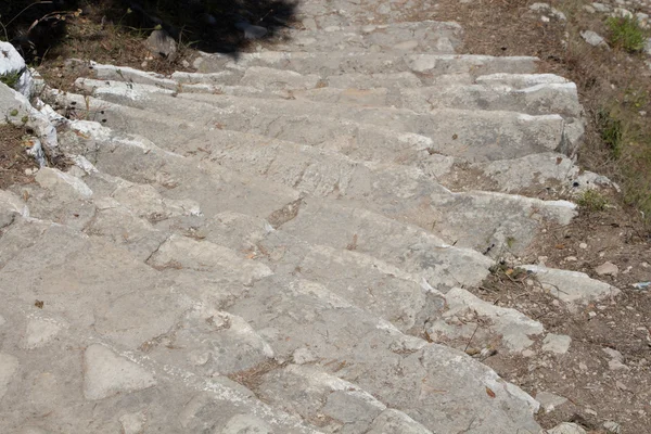 Boş eski taş merdiven arka plan