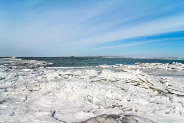 Inverno lago erie — Foto Stock