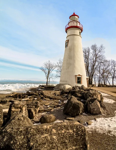 Marblehead маяк Огайо — стокове фото