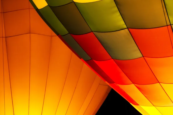 Hot Air Balloon Night Glow — Stock Photo, Image