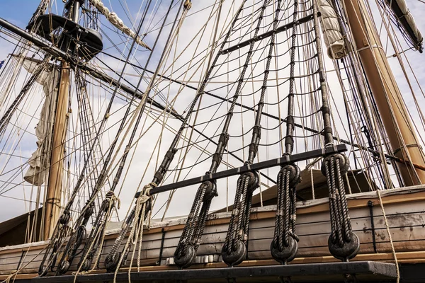 Großschiff-Takelage — Stockfoto