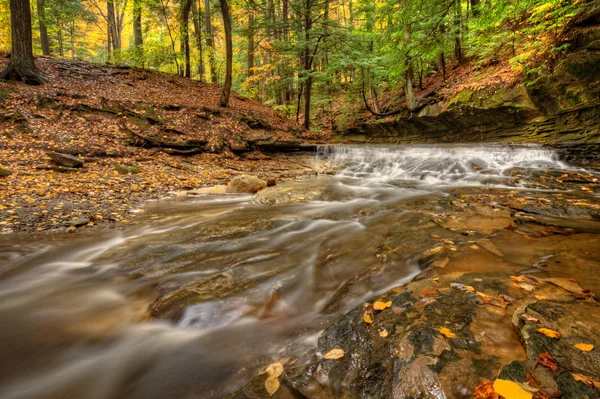 Waterfall In Autumn — Stock Photo, Image