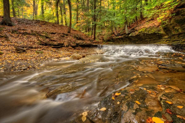 Cascada en otoño — Foto de Stock