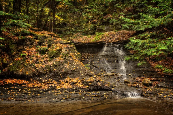 Waterfall In Autumn — Stock Photo, Image