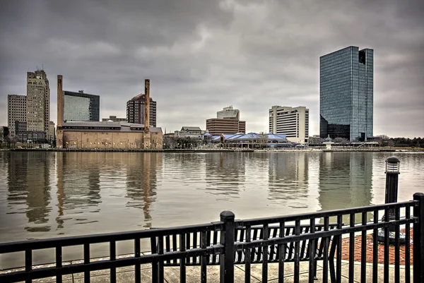 Orizzonte della città di Toledo Ohio — Foto Stock