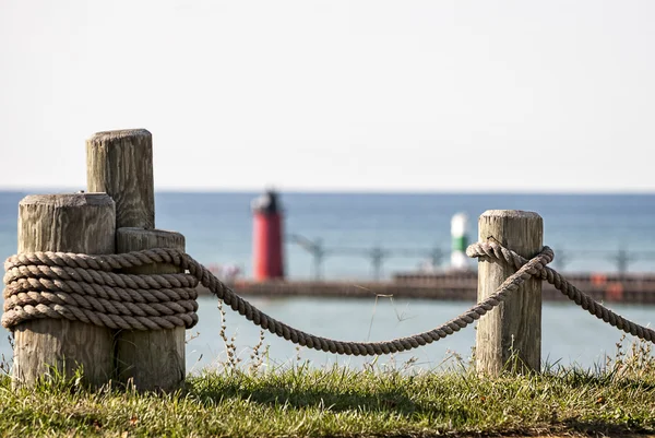 Recinzione di corda — Foto Stock