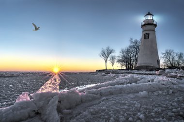 Marblehead deniz feneri gündoğumu