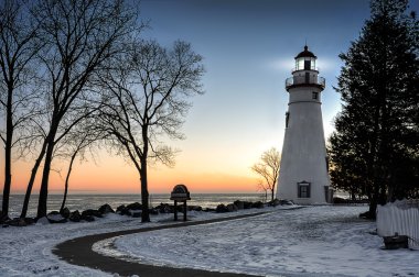 Marblehead deniz feneri gündoğumu