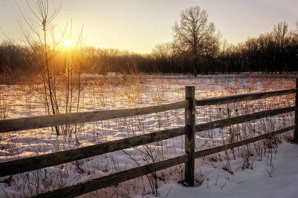 Hiver lever du soleil — Photo