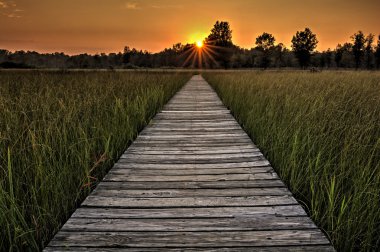 Çayır Boardwalk günbatımı