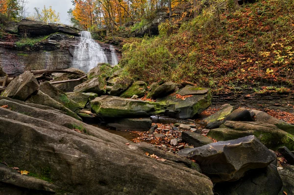 Brandywine Falls in de herfst — Stockfoto