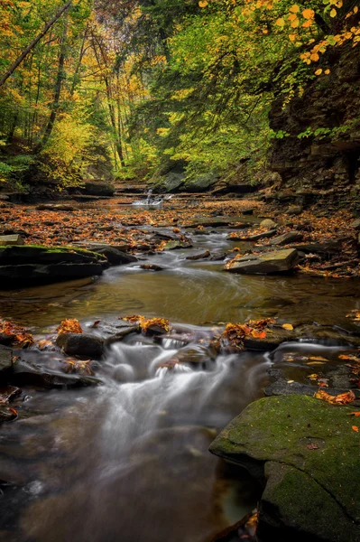 Autumn Ohio Waterfall — Stock Photo, Image