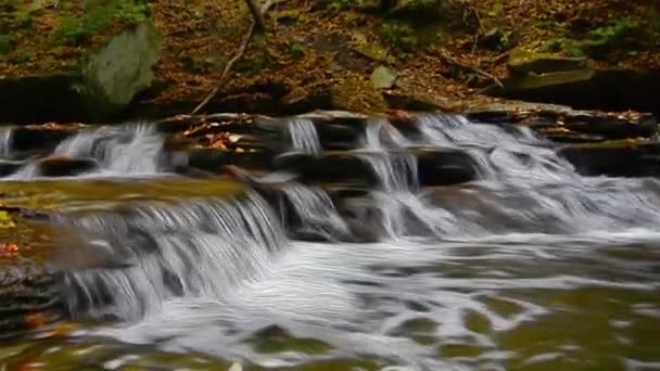 Осенний водопад Огайо — стоковое видео
