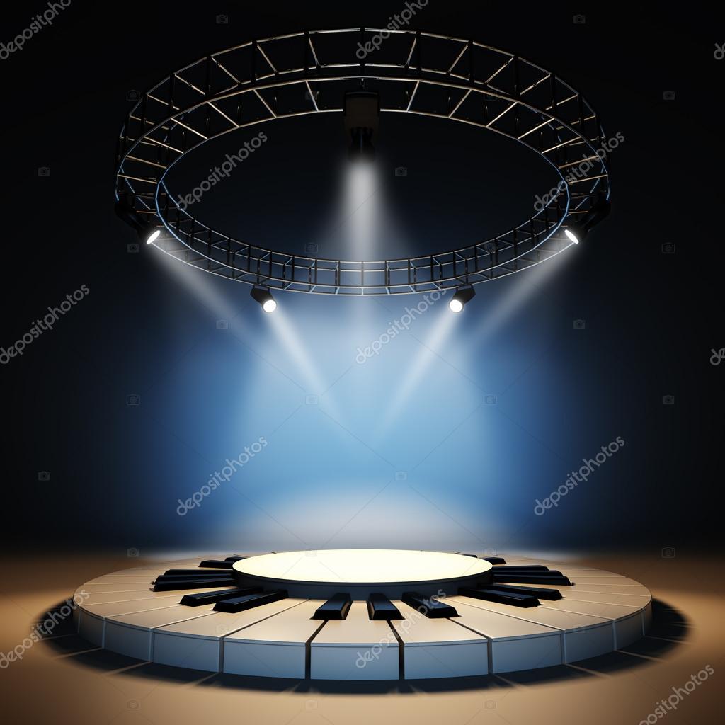 Empty music stage. Stock Photo by ©_nav_ 62242121