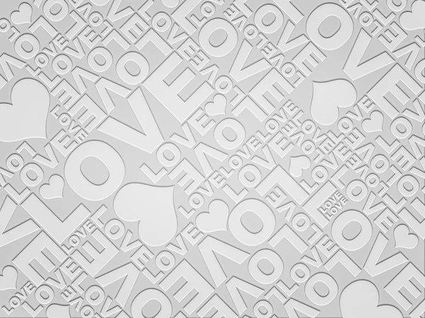 Love delicate Valentine's day typographic texture