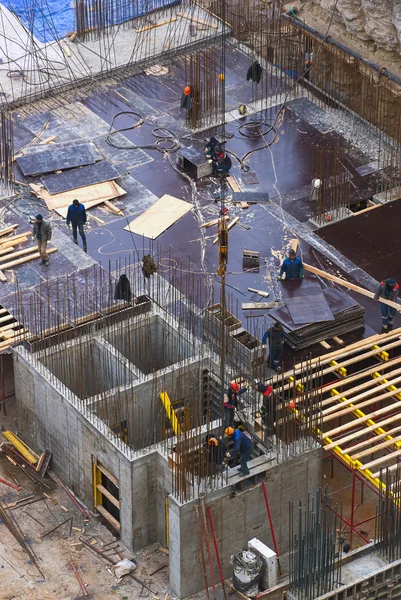 Bina inşaatçılar meşgul