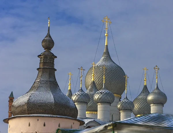 Cúpulas do Kremlin Rostov — Fotografia de Stock