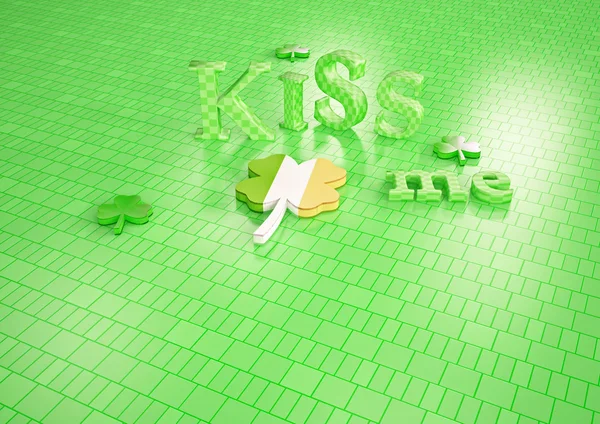 Kyss mig jag är irländska. — Stockfoto