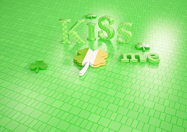 Kiss me I 'm Irish . — стоковое фото