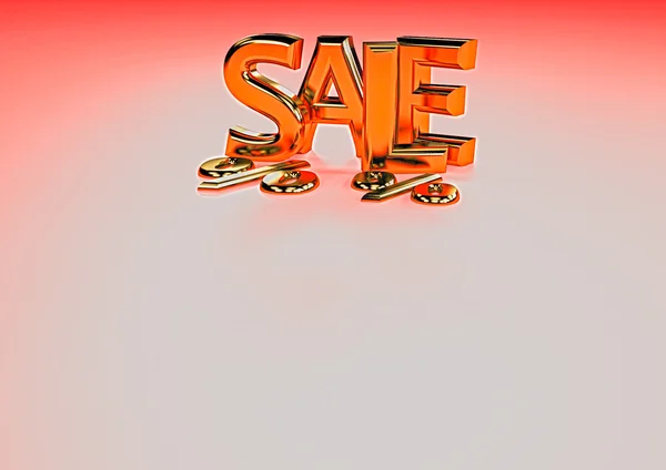 Dimensional inscription of SALE — Stock Photo, Image