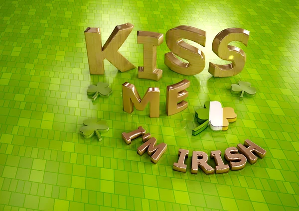 Kiss me I 'm Irish . — стоковое фото