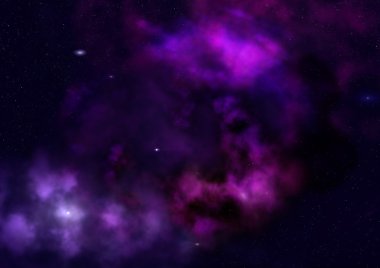 Sonsuz bir yıldız alanının küçük bir parçası