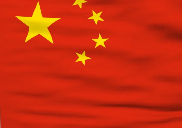 Imagem de uma bandeira da China — Fotografia de Stock