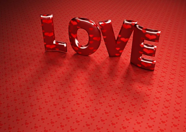 Dimensional inscription of LOVE — Stock Photo, Image