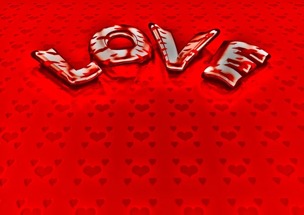 Dimensional inscription of LOVE — Stock Photo, Image