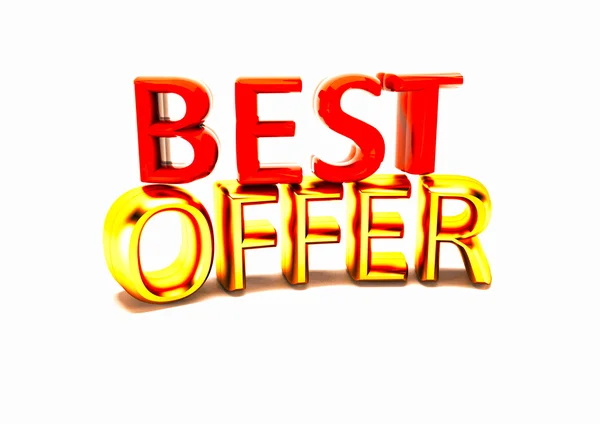 Best offer. 3D rendering. — Stock Photo, Image