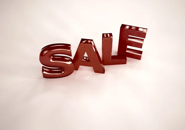 Dimensional inscription of SALE. 3D illustration. — Stock Photo, Image