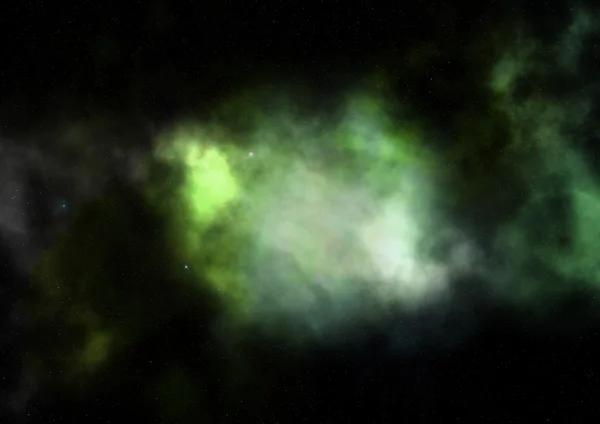 Campo estelar en el espacio y una nebulosa —  Fotos de Stock