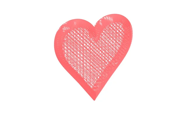 Web in the form of heart. — Stock Photo, Image