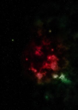 Sonsuz bir yıldız alanının küçük bir parçası